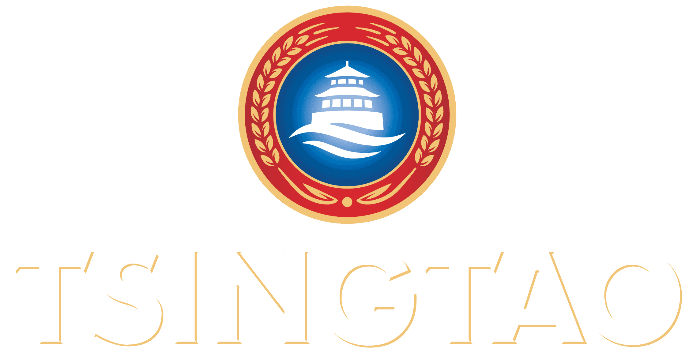 TSINGTAO Vertical LOGO WHITE Stacked High-res