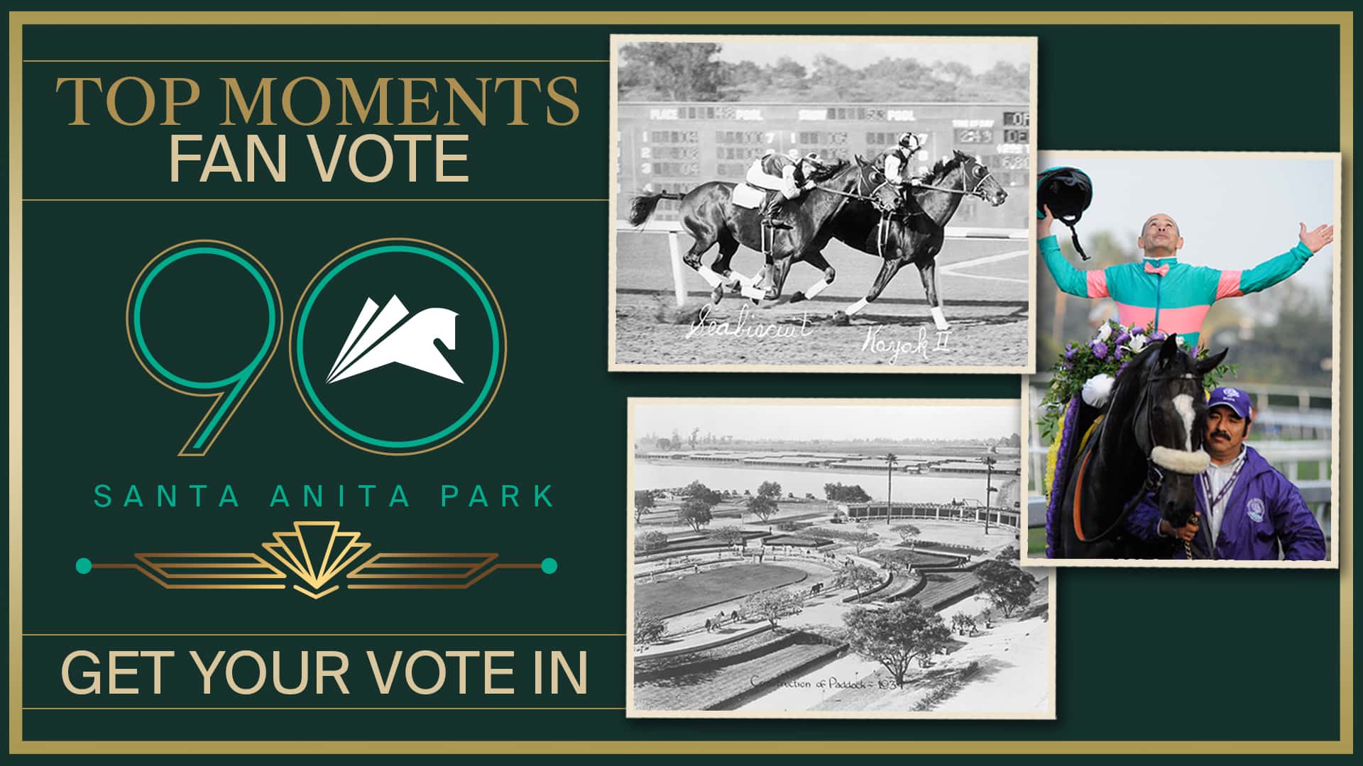 The Public Is Asked To Vote For The “Top Moments” In Track History As Santa Anita Approaches Its 90th Anniversary