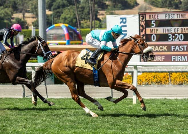 Long Fused Neige Blanche Rallies To Win Grade III, $125,000 Santa Barbara Stakes For Second Consecutive Year