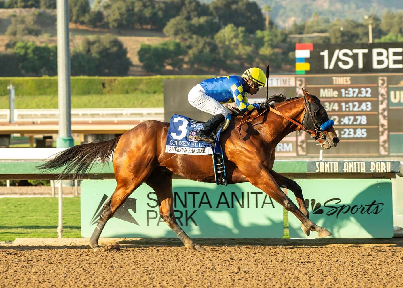 Citizen Bull Wins On The Front-End In Saturday’s GI, $300,000 American Pharoah Stakes