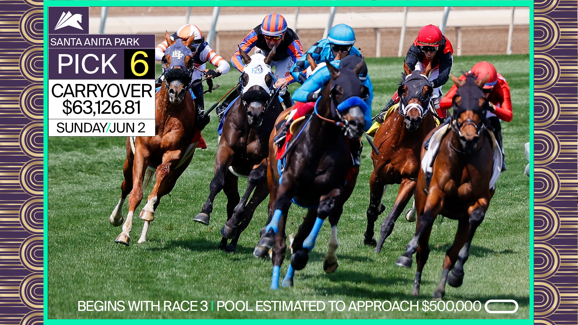 Pick 6 Carryover Of $63,126 Awaits Horseplayers Sunday At Santa Anita