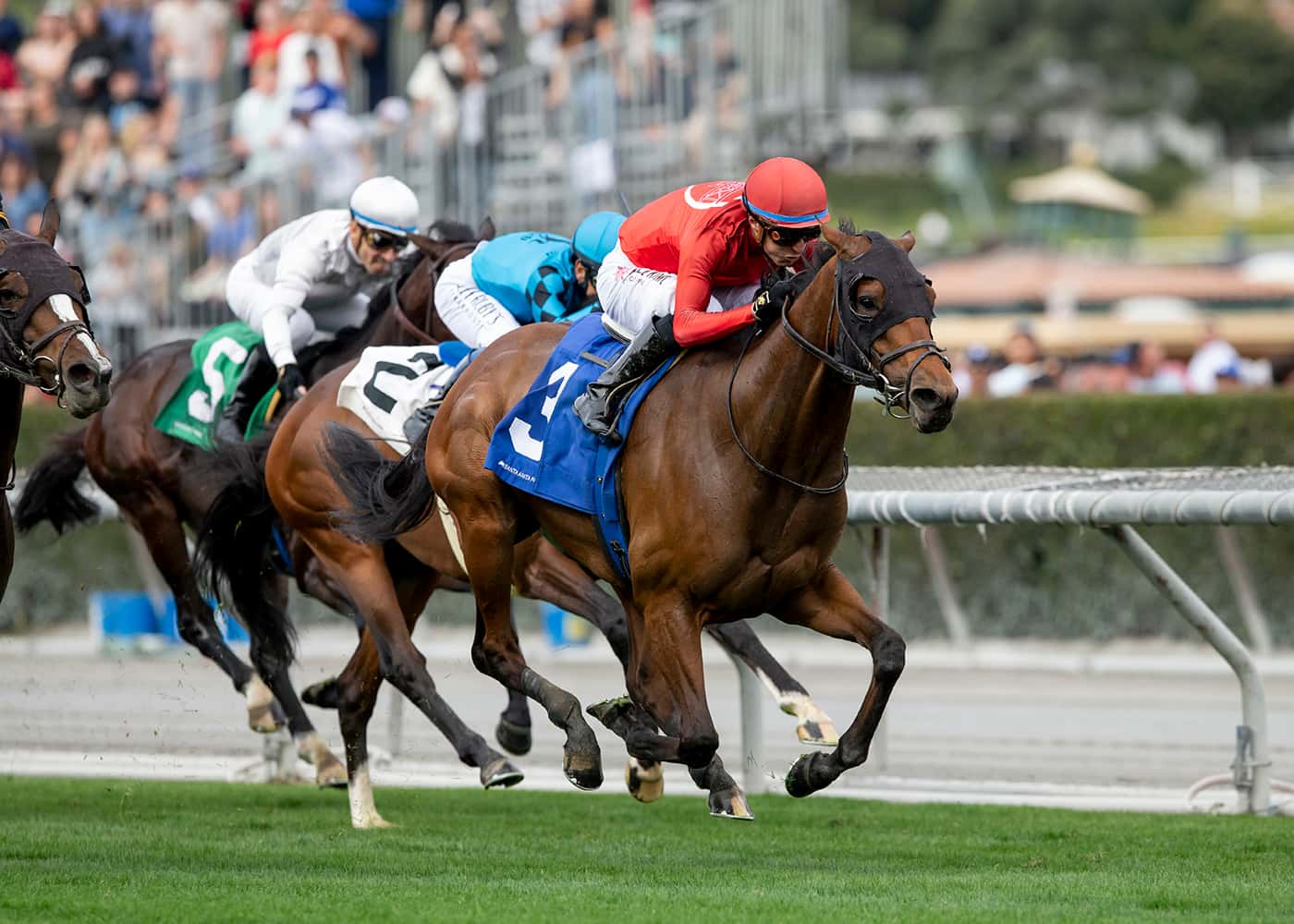 Powell Runs 1-2 As Dicey Mo Chara & Flashiest Finish A Half Length Apart In Grade II, $200,000 San Gabriel Stakes