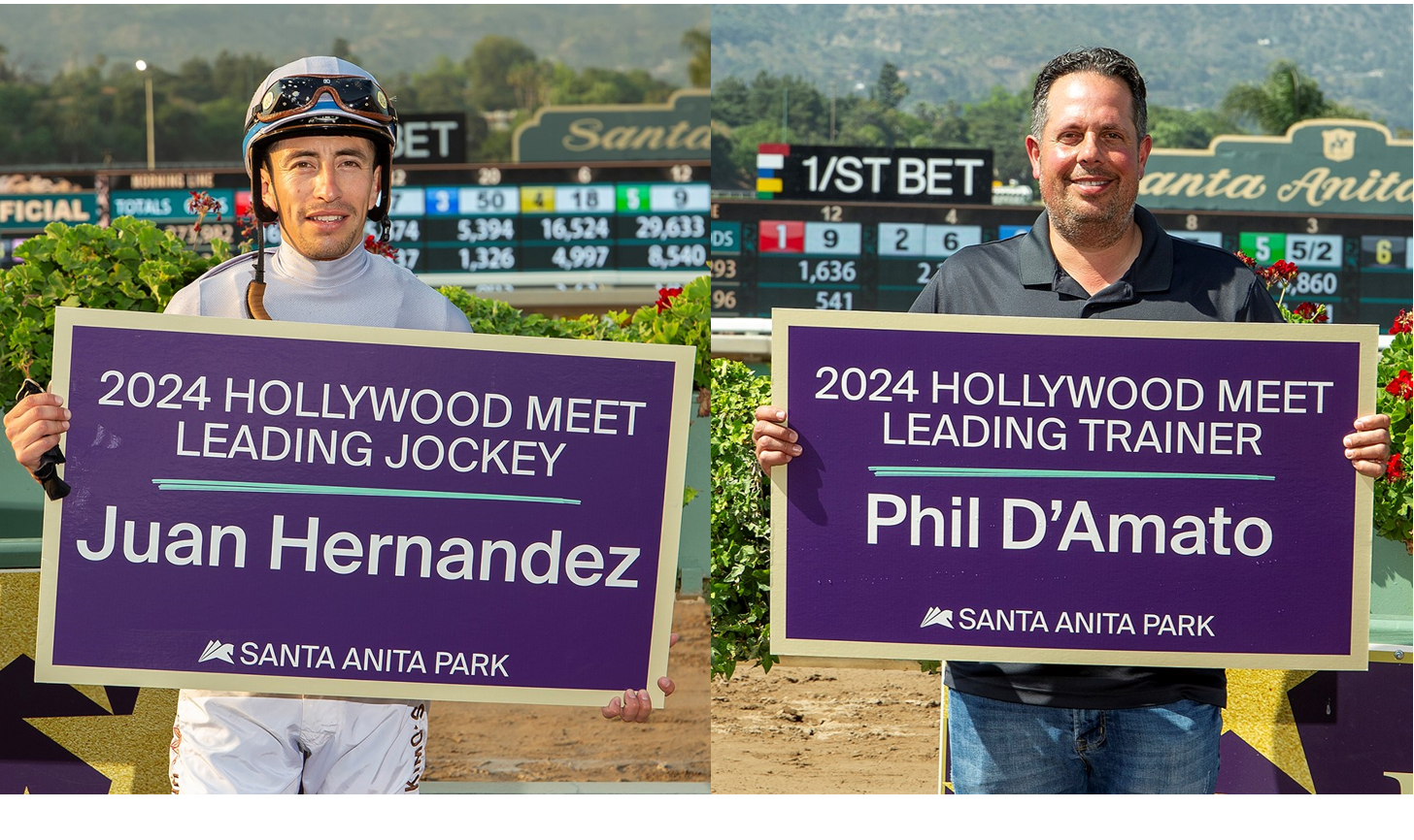 Hernandez, D’Amato & Reddam Racing Top The Jockey, Trainer & Owner Standings As Santa Anita’s Hollywood Meet Closes