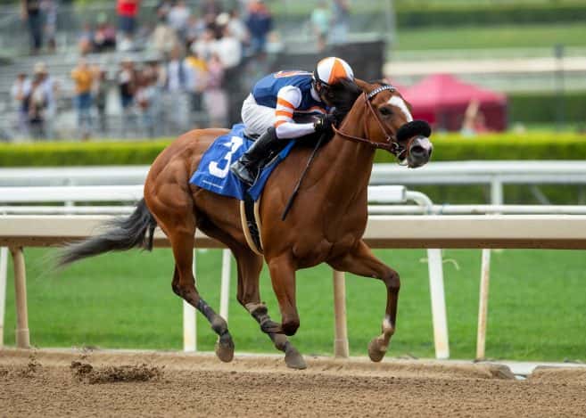 Little Red Feather’s Elm Drive Cruises To 2 ¼ Length Win In $75,000 Angel’s Flight Stakes